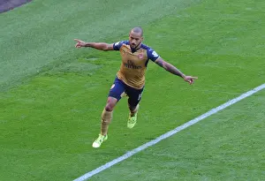 Leicester City V Arsenal 2015/16 Prints: Theo Walcott's Thriller: Arsenal's Winning Goal vs
