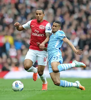 Arsenal V Manchester City 2011-12 Prints: Theo Walcott's Thrilling Dash: Arsenal vs Manchester City, Premier League 2011-12