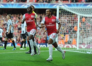 Arsenal V Udinese 2011-12 Prints: Theo Walcott's Thrilling Goal: Arsenal's Winning Moment in 2011-12 Champions League Play-Off vs Udinese