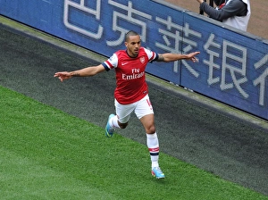 Arsenal V Manchester United 2012-13 Prints: Theo Walcott's Thrilling Goal: Arsenal vs. Manchester United, Premier League 2012-13