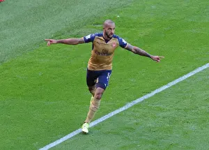 Leicester City V Arsenal 2015/16 Prints: Theo Walcott's Thrilling Goal: Arsenal's Triumph over Leicester City (2015/16)