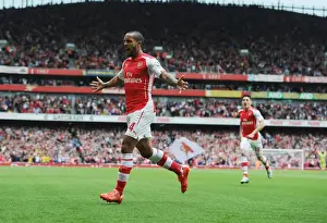 Arsenal V West Bromwich Albion 2014/15 Prints: Theo Walcott's Thrilling Goal: Arsenal's Victory Against West Bromwich Albion