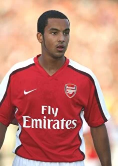 Images Dated 24th July 2008: Theo Walcott's Thrilling Performance: Szombathely vs. Arsenal (2008-09) - 1:1 Draw