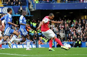 Chelsea V Arsenal 2011-12 Prints: Theo Walcott's Thrilling Third: Arsenal's Comeback Victory Over Chelsea in the Premier League (3-5)