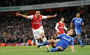 Arsenal V Chelsea 2010-11 Prints: Theo Walcott's Triumphant Goal: Arsenal's 3-1 Victory Over Chelsea