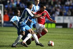 Wigan Athletic v Arsenal 2008-09 Collection: Theo Walcott's Unforgettable Game: Arsenal's 4-1 Victory Over Wigan Athletic