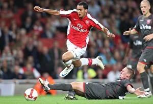 Arsenal v FC Twente 2008-09 Collection: Theo Walcott's Unforgettable Night: Arsenal's 4-0 Champions League Victory over FC Twente