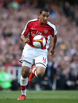 Arsenal V Manchester City 2008-09 Prints: Theo Walcott's Unforgettable Performance: Arsenal's Triumph over Manchester City