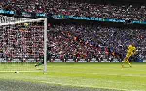 Arsenal V Chelsea - FA Community Shield 2017-18 Prints: Thibaut Courtois Missed Penalty: Arsenal Edge Out Chelsea in FA Community Shield Shootout
