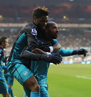 Thierry Henry and Alex Song: Arsenal's Unforgettable Victory Celebration vs. Sunderland, Premier League