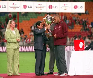 Thierry Henry with the Amsterdam Tournament Trophy: Arsenal's Victory over Porto (2005)