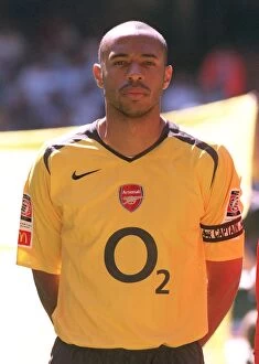 Chelsea v Arsenal - Comm Shield 2005-06 Collection: Thierry Henry (Arsenal). Arsenal 1: 2 Chelsea. FA Community Shield