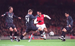 Arsenal v CSKA Moscow 2006-07 Collection: Thierry Henry (Arsenal) Elvir Rahimic, Vasili Berezutskiy and Dudu (CSKA)