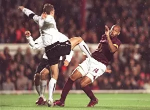 Arsenal v Sparta Prague (2005-6) Collection: Thierry Henry (Arsenal) Pavel Pergl (Sparta). Arsenal 3: 0 Sparta Prague