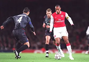 Arsenal v CSKA Moscow 2006-07 Collection: Thierry Henry (Arsenal) Sergei Ignashevich (CSKA)