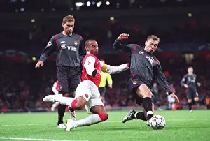 Thierry Henry (Arsenal) Sergei and Vasili Berezutskiy (CSKA)