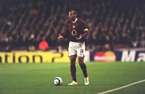 Thierry Henry at Arsenal's Highbury: 0-0 Stalemate Against Real Madrid in the UEFA Champions League, 2006