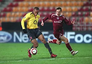 Sparta Prague V Arsenal Prints: Thierry Henry: Arsenal's Legendary Striker Breaks All-Time Goal Scoring Record with 186th Goal vs