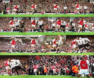 Thierry Henry breaks past Matthew Etherington on his way to scoring the 1st Arsenal goal