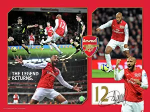 Thierry Henry The Legend Returns Framed Print