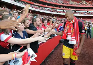 Thierry Henry Reunites with Arsenal Fans after Match against New York Red Bulls, 2011