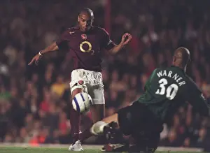 Thierry Henry Scores Arsenal's Third Goal Against Fulham: Arsenal 4-1 FA Premier League, Highbury, London, 2005