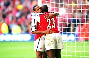 Thierry Henry and Sol Campbell celebrate the Arsenla victory Thierry Henry and Sol Campbell celebrate the Arsenla victory