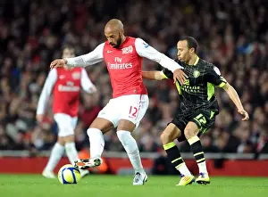 Arsenal V Leeds United FA Cup 2011-12 Prints: Thierry Henry vs Andros Townsend: Arsenal vs Leeds United, FA Cup Third Round, 2011-12