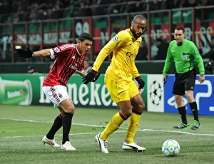 AC Milan V Arsenal 2011-12 Prints: Thierry Henry vs. Thiago Silva: A Champions League Showdown