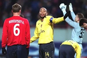 CSKA Moscow v Arsenal Collection: Thierry Henry's Disallowed Handball: Arsenal's Agonizing Defeat to Lokomotiv Moscow in the UEFA
