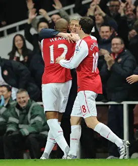 Arsenal V Leeds United FA Cup 2011-12 Prints: Thierry Henry's Emotional FA Cup Goal: A Special Moment with Arsene Wenger (Arsenal vs Leeds United)