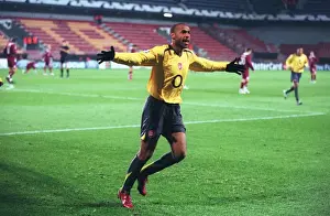 Sparta Prague V Arsenal Prints: Thierry Henry's Euphoric First Goal: Arsenal's Unstoppable Start in UEFA Champions League vs