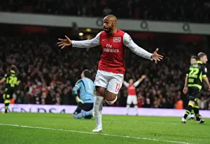 Arsenal V Leeds United FA Cup 2011-12 Prints: Thierry Henry's FA Cup Glory: Arsenal's Triumph over Leeds United (2011-12)