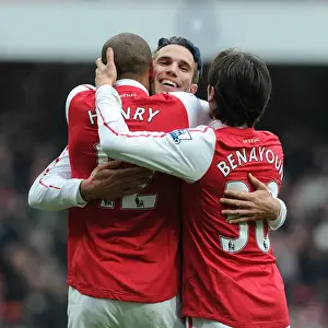 Arsenal V Blackburn Rovers 2011-12 Prints: Thierry Henry's Seventh Goal: Arsenal's Victorious Moment Against Blackburn Rovers (2012)