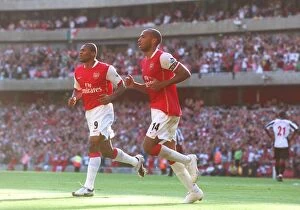 Arsenal v Sheffield United 2006-07 Collection: Thierry Henry's Triumph: Arsenal's 3-0 Victory Over Sheffield United