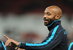 Arsenal V Leeds United FA Cup 2011-12 Prints: Thierry Henry's Warm-Up: Arsenal vs Leeds United, FA Cup 2011-12