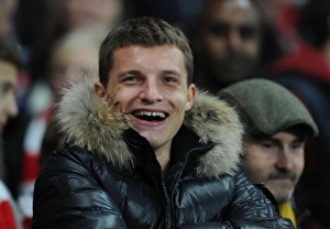 Arsenal V Schalke 04 2012-13 Prints: Thomas Eisfeld: Arsenal FC vs. FC Schalke 04, UEFA Champions League, 2012