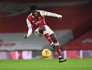 Thomas Partey in Action: Arsenal vs Crystal Palace at Emirates Stadium - 2021 Premier League Behind-Closed-Doors Match