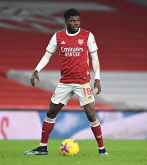 Thomas Partey in Action: Arsenal vs. Crystal Palace (2020-21) - Emirates Stadium (Behind Closed Doors)