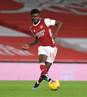 Thomas Partey in Action: Arsenal vs. Newcastle United - Premier League 2021 (Behind Closed Doors)