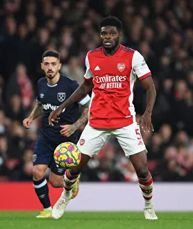 Arsenal V West Ham United 2021-22 Prints: Thomas Partey in Action: Arsenal vs. West Ham United, Premier League 2021-22