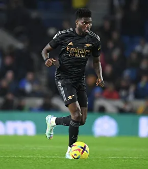 Thomas Partey in Action: Arsenal vs. Brighton & Hove Albion, Premier League 2022-23