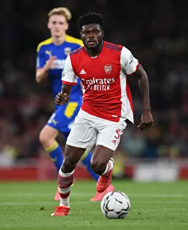 Thomas Partey in Action: Arsenal vs AFC Wimbledon, Carabao Cup 2021-22