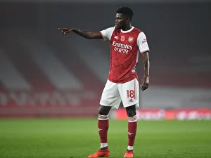 Arsenal V Aston Villa 2020-21 Prints: Thomas Partey in Action: Arsenal vs Aston Villa, Premier League 2020-21