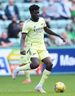 Hibernian V Arsenal 2021-22 Prints: Thomas Partey in Action: Arsenal vs Hibernian Pre-Season Friendly, Edinburgh 2021