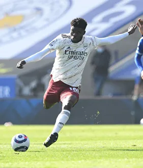 Leicester City V Arsenal 2020-21 Prints: Thomas Partey in Action: Arsenal vs Leicester City, Premier League 2020-21