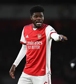 Thomas Partey in Action: Arsenal vs Liverpool Carabao Cup Clash, Emirates Stadium