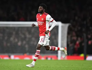 Thomas Partey in Action: Arsenal vs Liverpool - Carabao Cup Semi-Final Showdown
