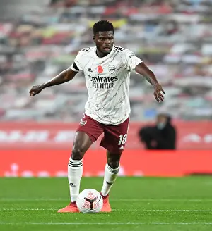 Thomas Partey in Action: Arsenal vs Manchester United, 2020-21 Premier League (Behind Closed Doors)