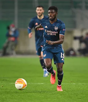 Rapid Vienna V Arsenal 2020-21 Prints: Thomas Partey in Action: Arsenal vs Rapid Vienna, UEFA Europa League 2020-21